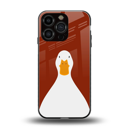 Boring Goose back phone cover | glass case for iphone 16 pro