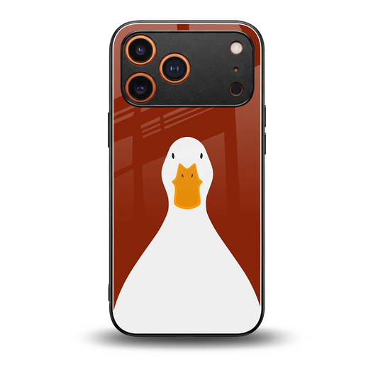 Boring Goose back phone cover | glass case for iphone 17 pro max
