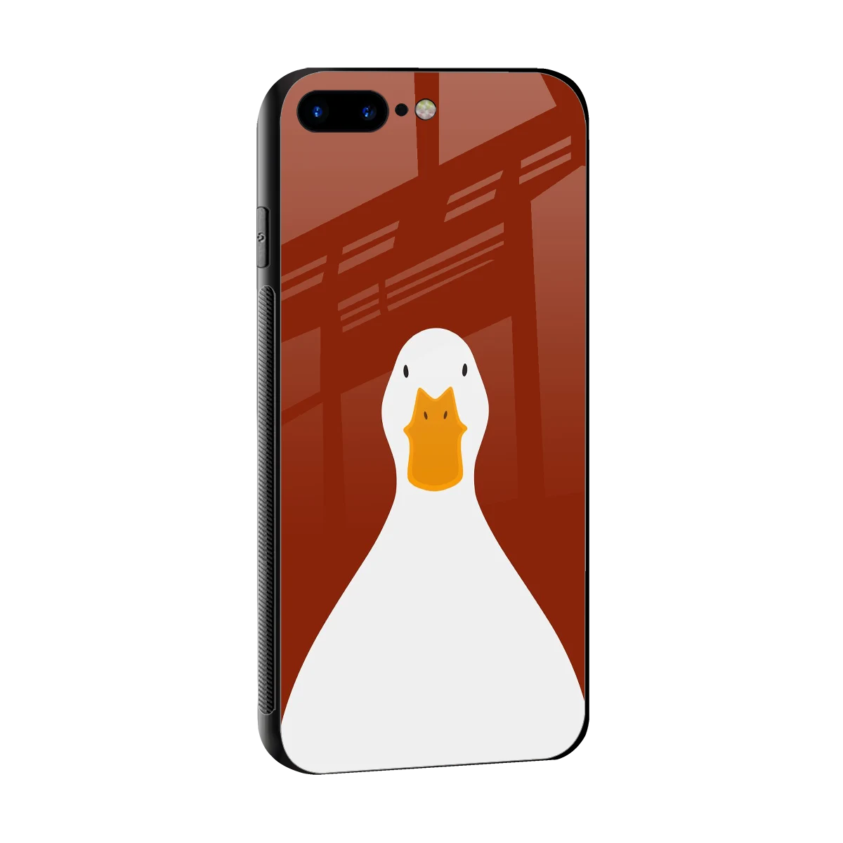 Boring Goose sleek iphone 8 plus cover with tempered glass back and TPU edges