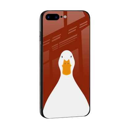 Boring Goose sleek iphone 8 plus cover with tempered glass back and TPU edges