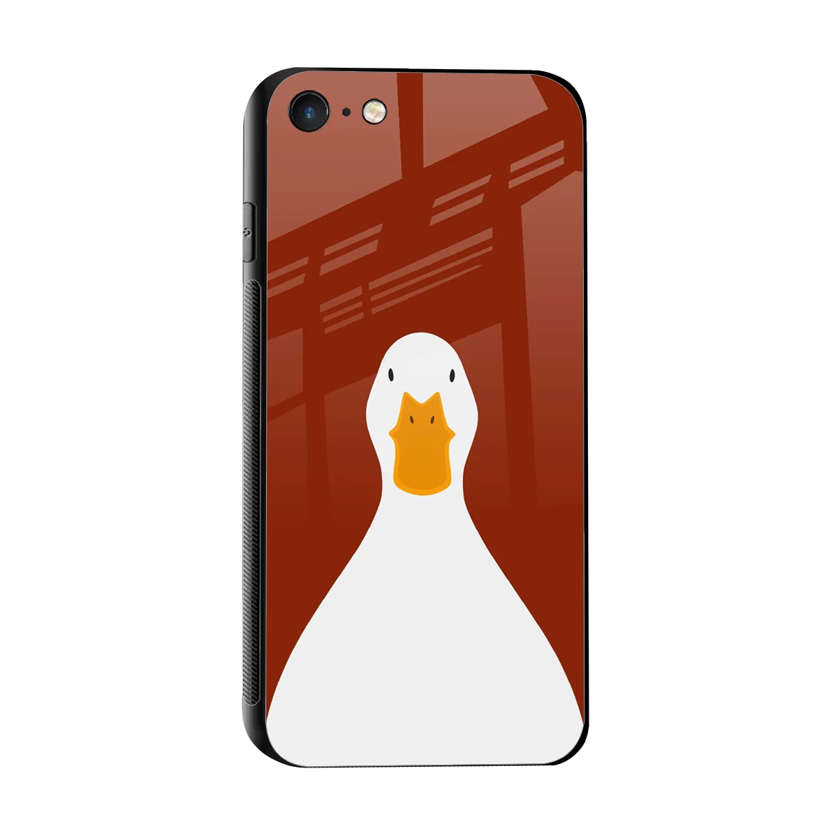 Boring Goose sleek iphone 7 cover with tempered glass back and TPU edges