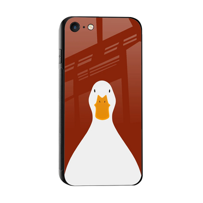 Boring Goose sleek iphone 7 cover with tempered glass back and TPU edges