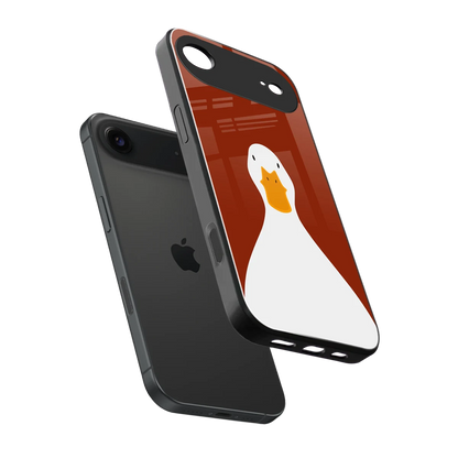Boring Goose sleek iphone air cover with tempered glass back and TPU edges