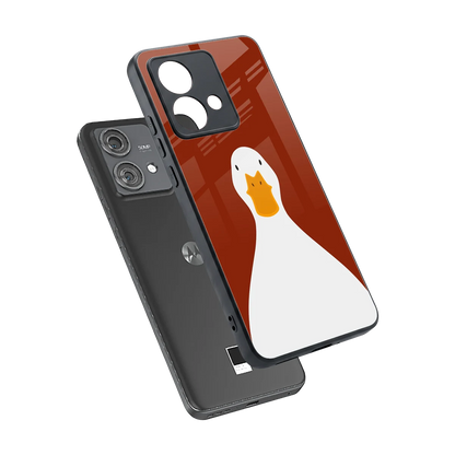 Boring Goose sleek motorola edge 40 neo 5g cover with tempered glass back and TPU edges