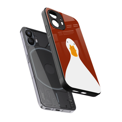 Boring Goose sleek nothing phone 2 cover with tempered glass back and TPU edges