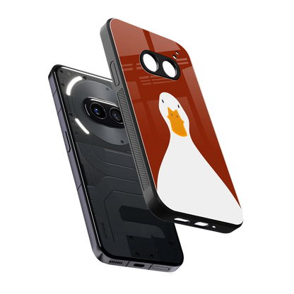 Boring Goose sleek nothing phone 2a cover with tempered glass back and TPU edges