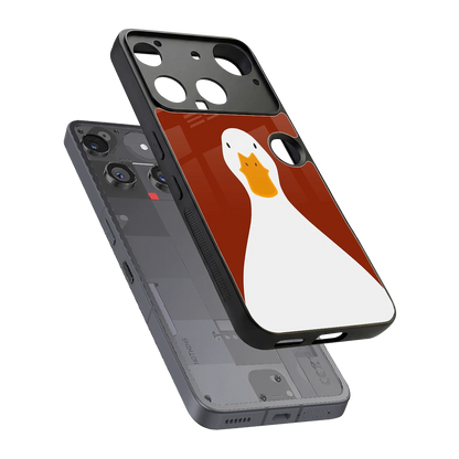 Boring Goose sleek nothing phone 3 cover with tempered glass back and TPU edges