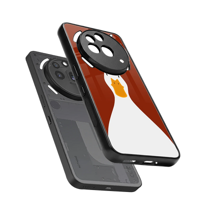 Boring Goose sleek nothing phone 3a pro cover with tempered glass back and TPU edges