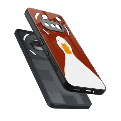 Boring Goose sleek nothing phone 3a cover with tempered glass back and TPU edges