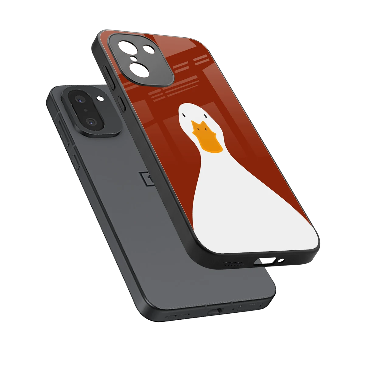 Boring Goose sleek oneplus 15r cover with tempered glass back and TPU edges