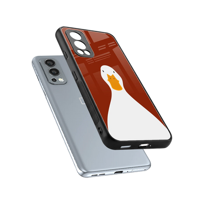 Boring Goose sleek oneplus nord 2 cover with tempered glass back and TPU edges