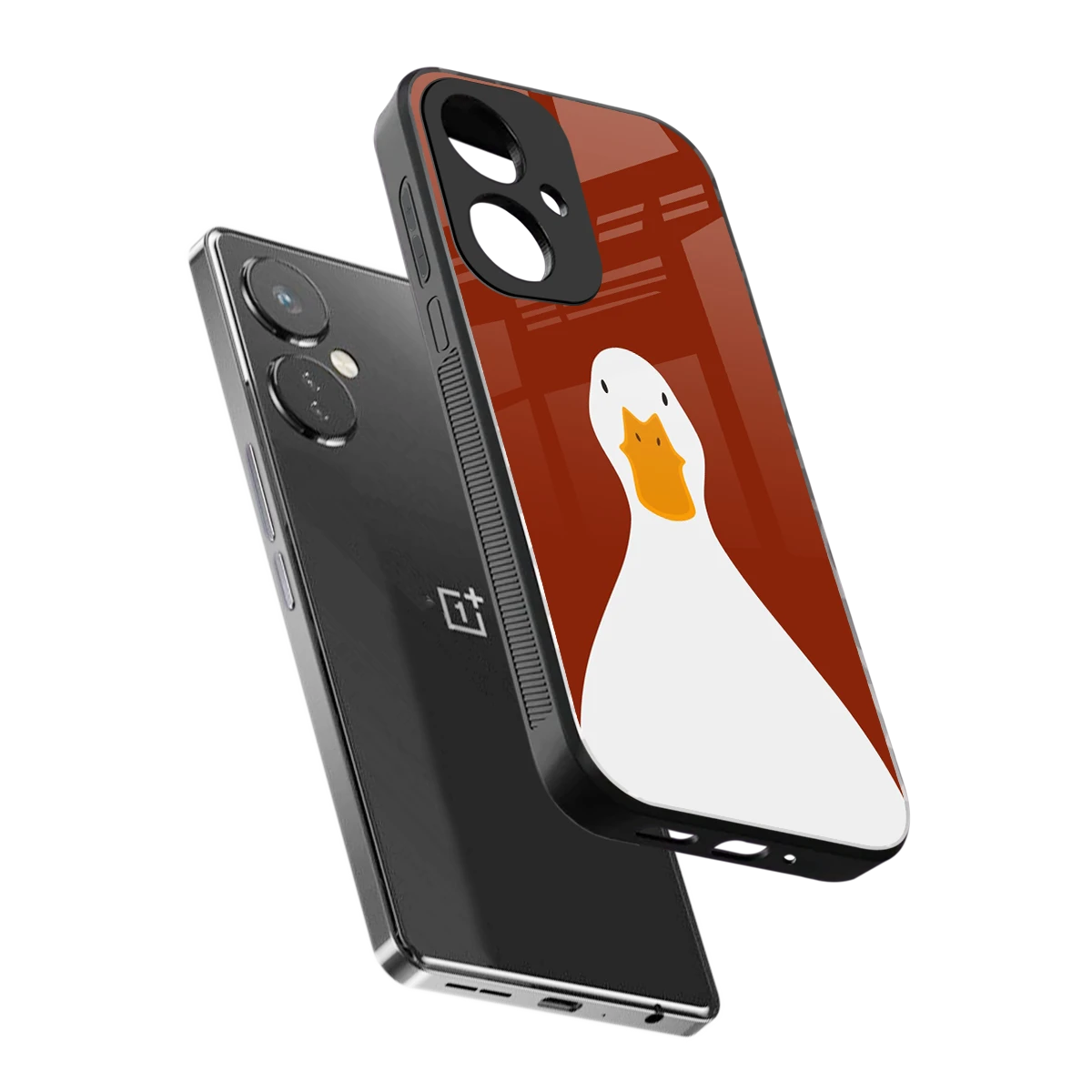Boring Goose sleek oneplus nord ce 3 cover with tempered glass back and TPU edges