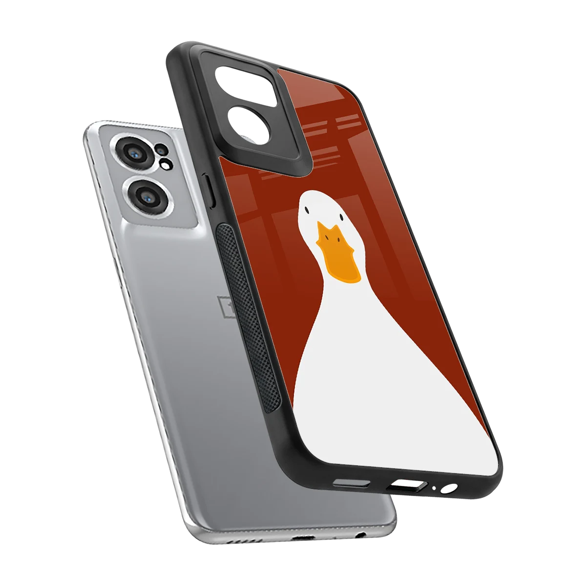 Boring Goose sleek oneplus nord ce 2 cover with tempered glass back and TPU edges