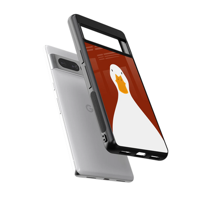 Boring Goose sleek google pixel 7 pro cover with tempered glass back and TPU edges