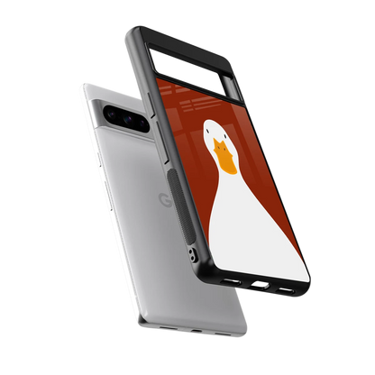 Boring Goose sleek google pixel 8 pro cover with tempered glass back and TPU edges