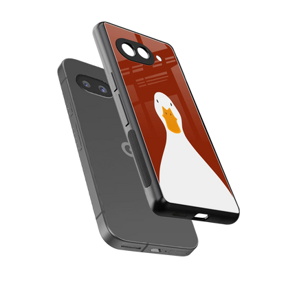 Boring Goose sleek google pixel 10a cover with tempered glass back and TPU edges