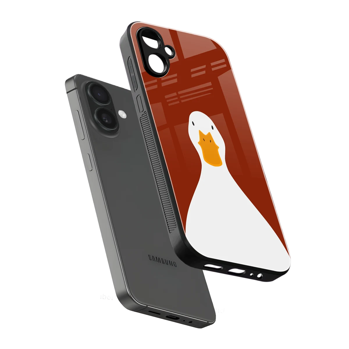 Boring Goose sleek samsung galaxy a06 5g cover with tempered glass back and TPU edges