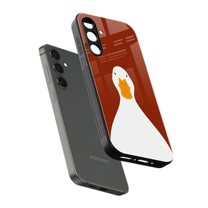 Boring Goose sleek samsung galaxy m35 5g cover with tempered glass back and TPU edges