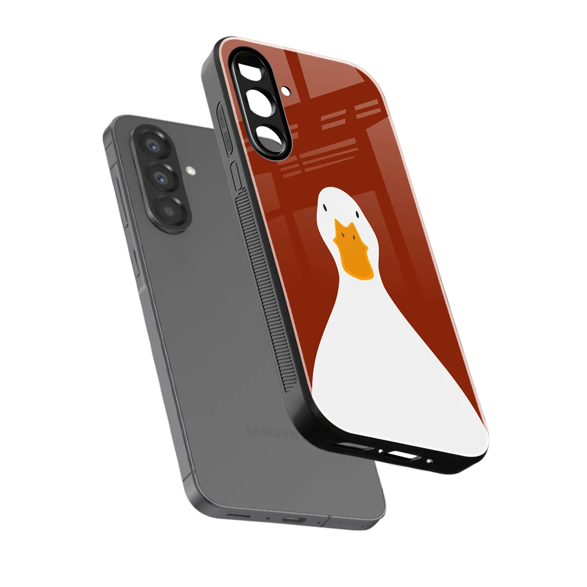 Boring Goose sleek samsung galaxy a36 5g cover with tempered glass back and TPU edges