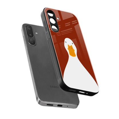 Boring Goose sleek samsung galaxy m36 5g cover with tempered glass back and TPU edges
