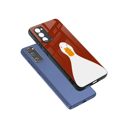 Boring Goose sleek samsung galaxy s20 fe cover with tempered glass back and TPU edges