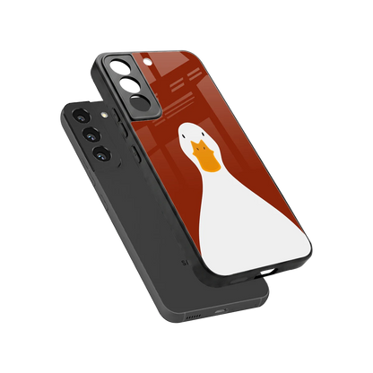 Boring Goose sleek samsung galaxy s22 cover with tempered glass back and TPU edges