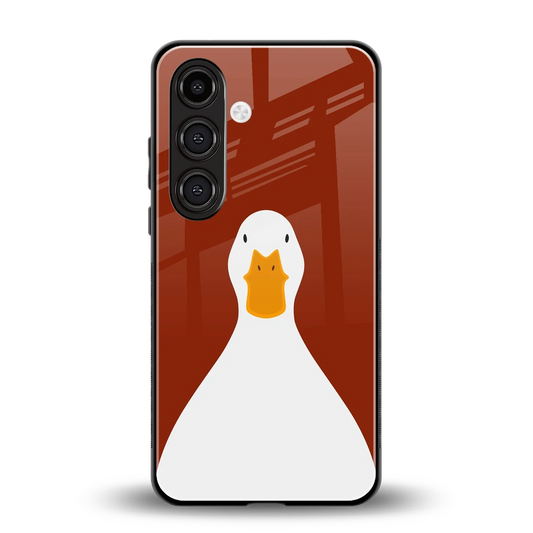 Boring Goose back phone cover | glass case for samsung galaxy s24 fe