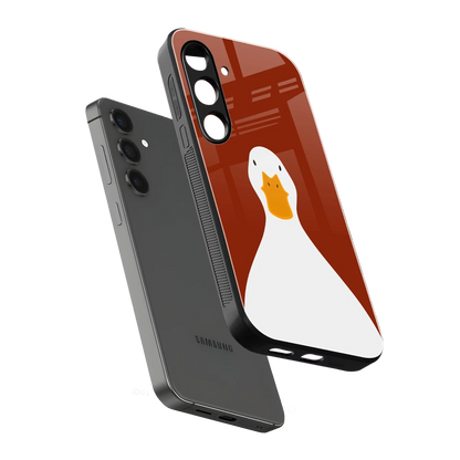 Boring Goose sleek samsung galaxy s23 fe cover with tempered glass back and TPU edges