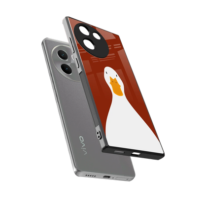 Boring Goose sleek vivo v30e cover with tempered glass back and TPU edges