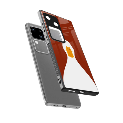 Boring Goose sleek vivo v30 cover with tempered glass back and TPU edges