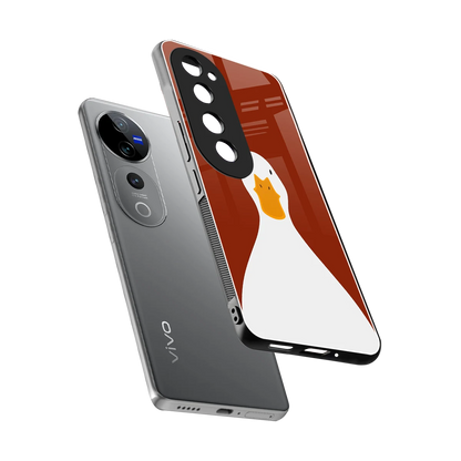 Boring Goose sleek vivo v40 pro cover with tempered glass back and TPU edges