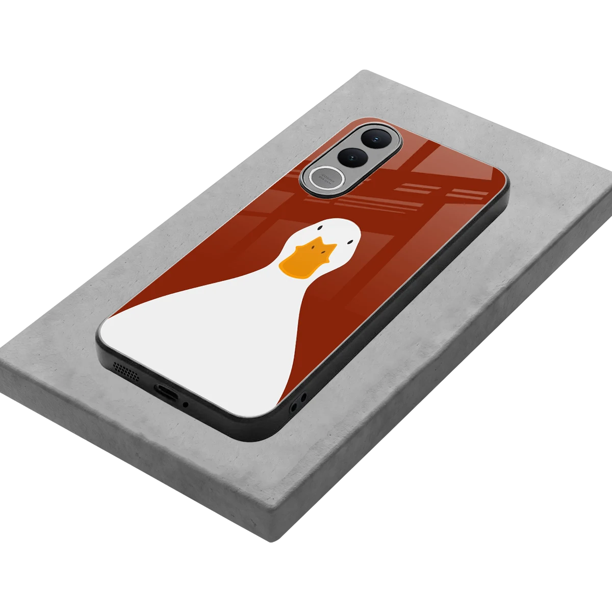 Boring Goose stylish phone case for vivo v70 fe | glossy glass and slim fit