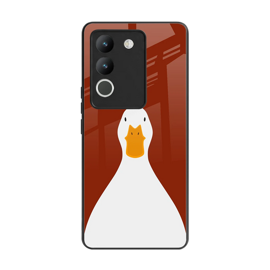 Boring Goose back phone cover | glass case for vivo y200 5g