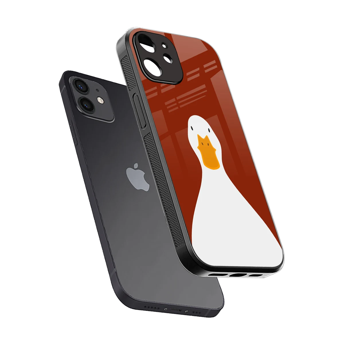 Boring Goose sleek iphone 11 cover with tempered glass back and TPU edges