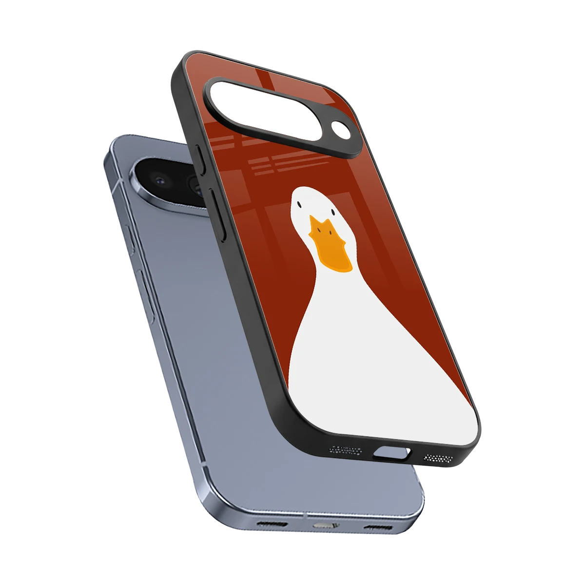 Boring Goose sleek google pixel 10 cover with tempered glass back and TPU edges