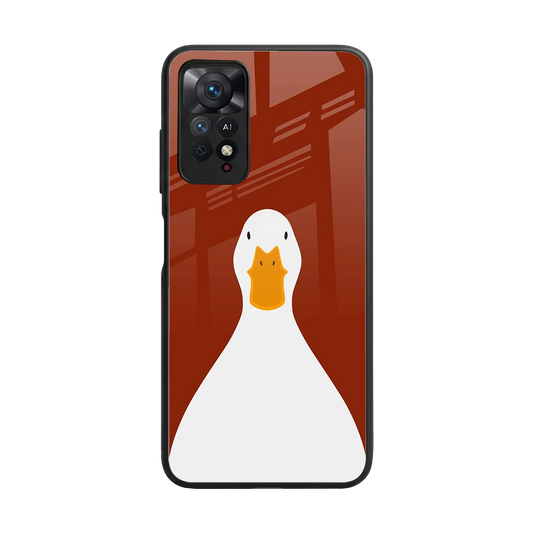 Boring Goose back phone cover | glass case for redmi note 11 pro