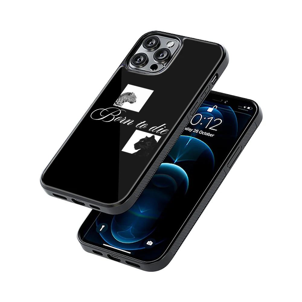 Protective Glass Back Phone Case Compatible with iPhone, Samsung, OnePlus, Pixel & More