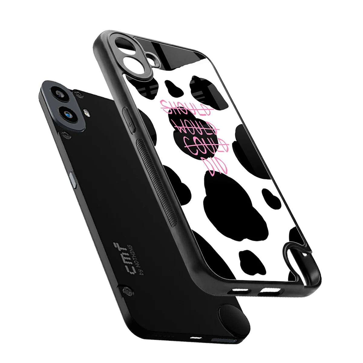 Boss Moves sleek cmf nothing phone 1 cover with tempered glass back and TPU edges
