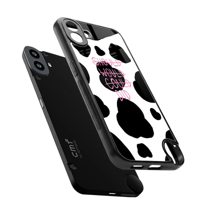 Boss Moves sleek cmf nothing phone 1 cover with tempered glass back and TPU edges