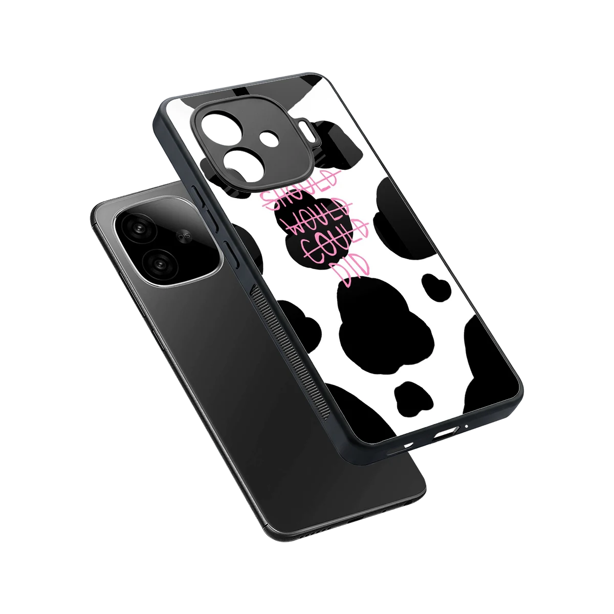 Boss Moves sleek iqoo neo 10r 5g cover with tempered glass back and TPU edges