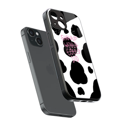 Boss Moves sleek iphone 13 mini cover with tempered glass back and TPU edges