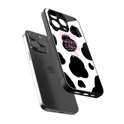 Boss Moves sleek iphone 13 pro cover with tempered glass back and TPU edges