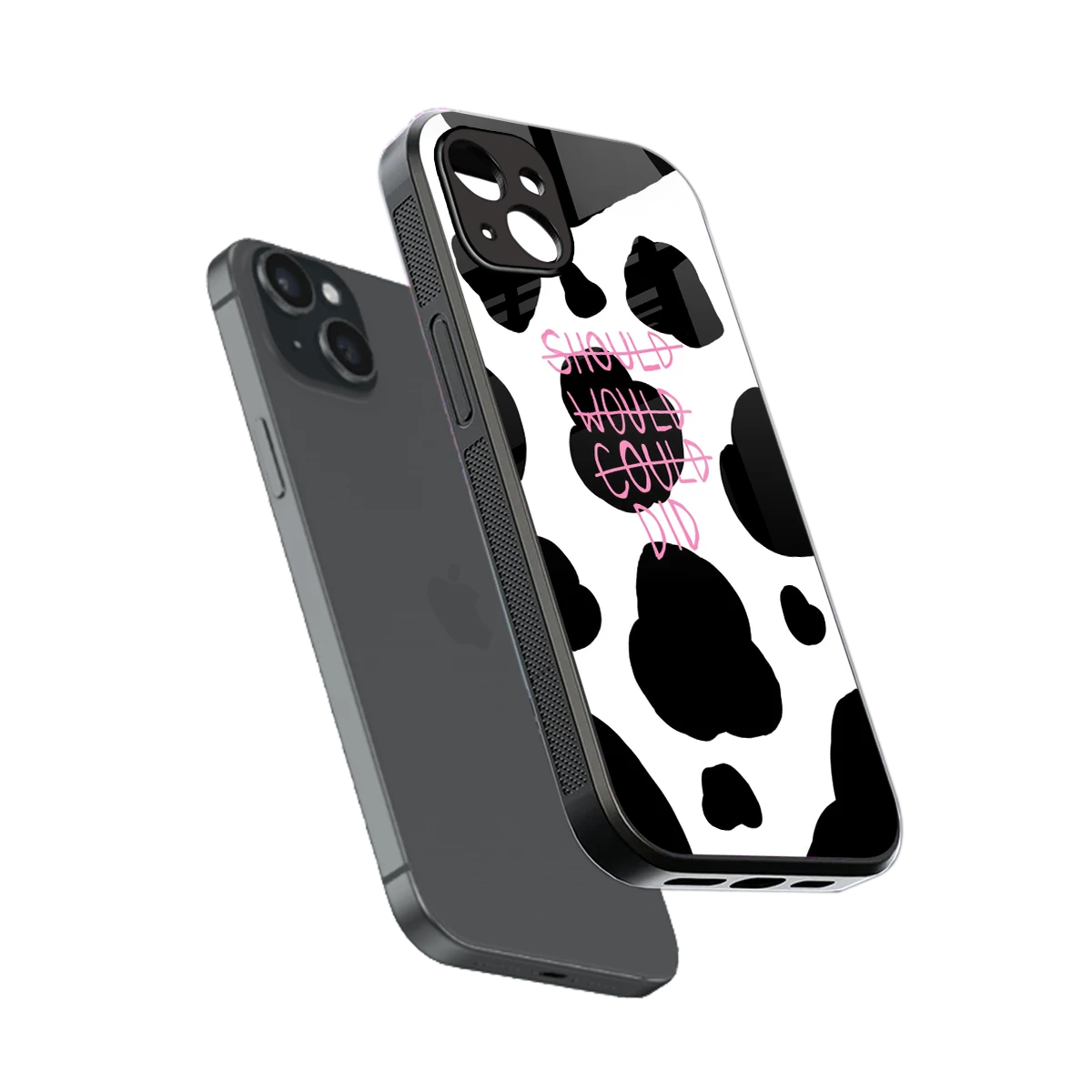 Boss Moves sleek iphone 15 plus cover with tempered glass back and TPU edges