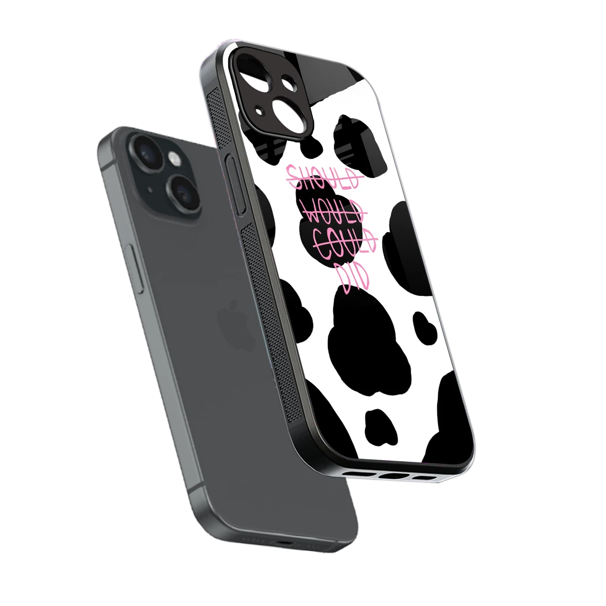 Boss Moves sleek iphone 15 cover with tempered glass back and TPU edges