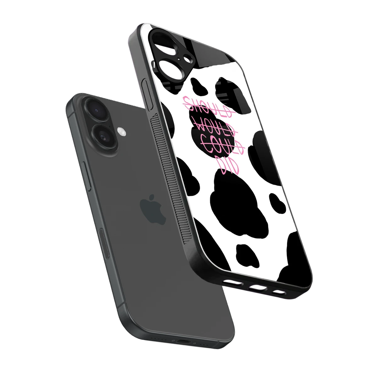 Boss Moves sleek iPhone 16 cover with tempered glass back and TPU edges