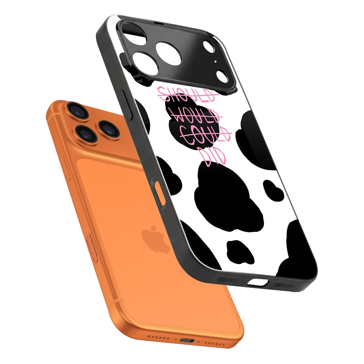 Boss Moves sleek iphone 17 pro max cover with tempered glass back and TPU edges