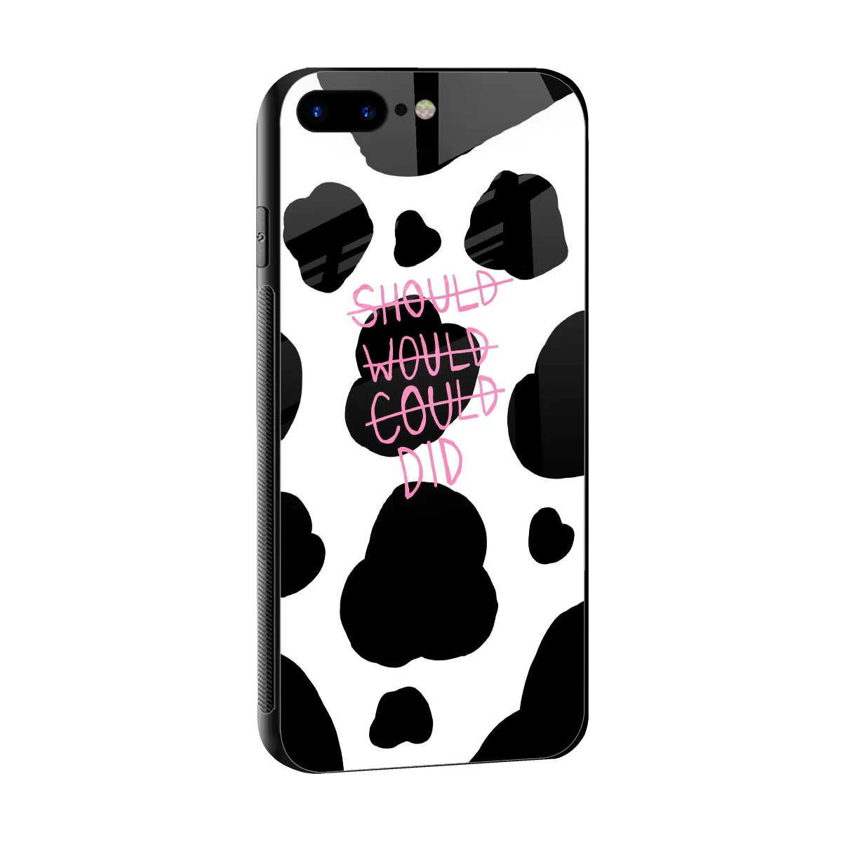 Boss Moves sleek iphone 8 plus cover with tempered glass back and TPU edges