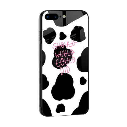 Boss Moves sleek iphone 8 plus cover with tempered glass back and TPU edges