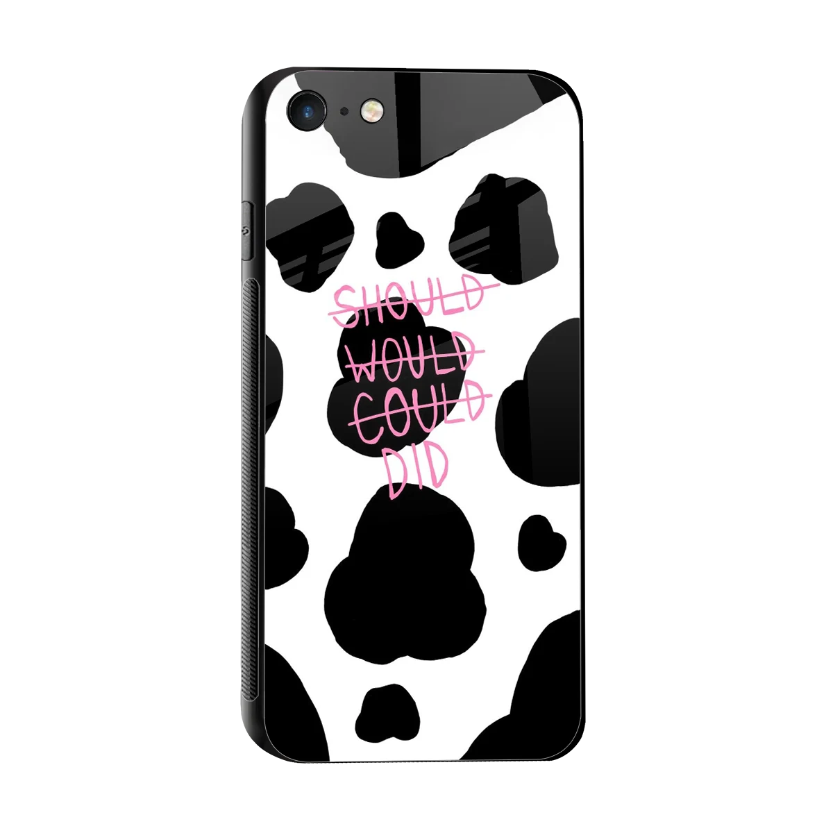 Boss Moves sleek iphone 7 cover with tempered glass back and TPU edges