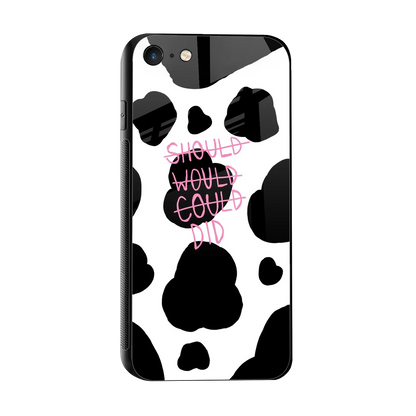 Boss Moves sleek iphone 7 cover with tempered glass back and TPU edges